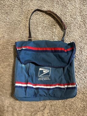 Vintage USPS Mailman “triple blue” bag 90s